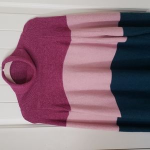 Lane Bryant Color Blocked Striped Pullover Sweater Size 18/20 NEW